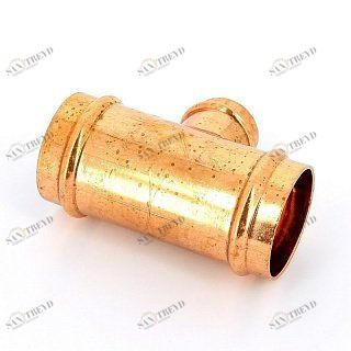 Тройник пресс 54x35x54 медный IBP P513005435054