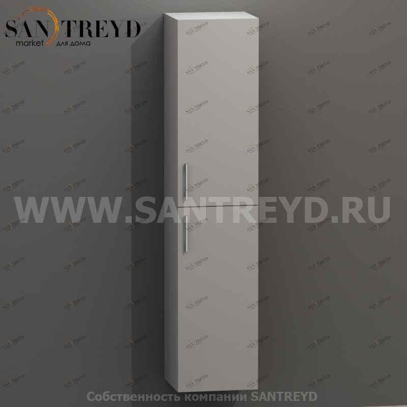 MDC133 Высокий шкаф с двумя створками 160 см серый Globo 4ALL Италия Ceramica Globo