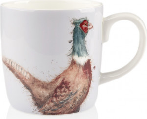 10608738 Royal Worcester Кружка Royal Worcester "Забавная фауна","Властелин леса, фазан" 400мл Фарфор костяной