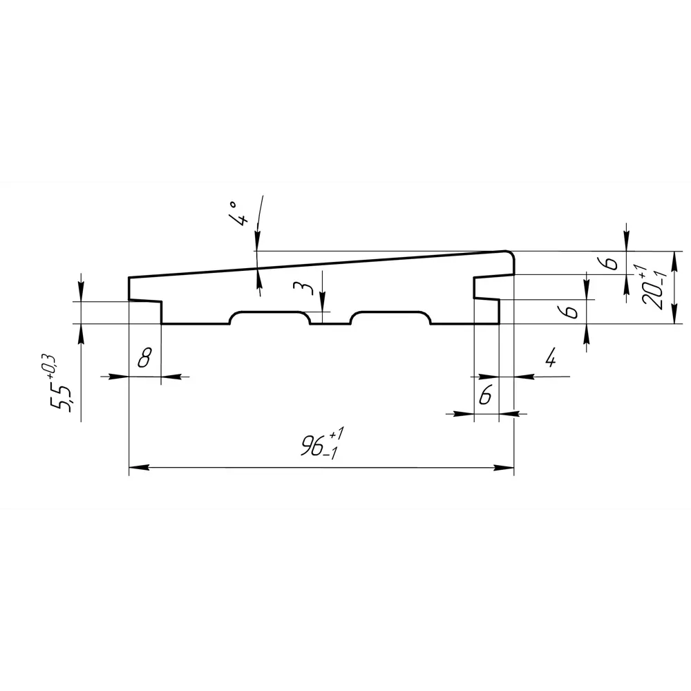 Вагонка американка хвоя 20x96x2000 мм сорт Оптима 8 шт. 1.53 м² Santreyd STLM-2074458 - Вид №2