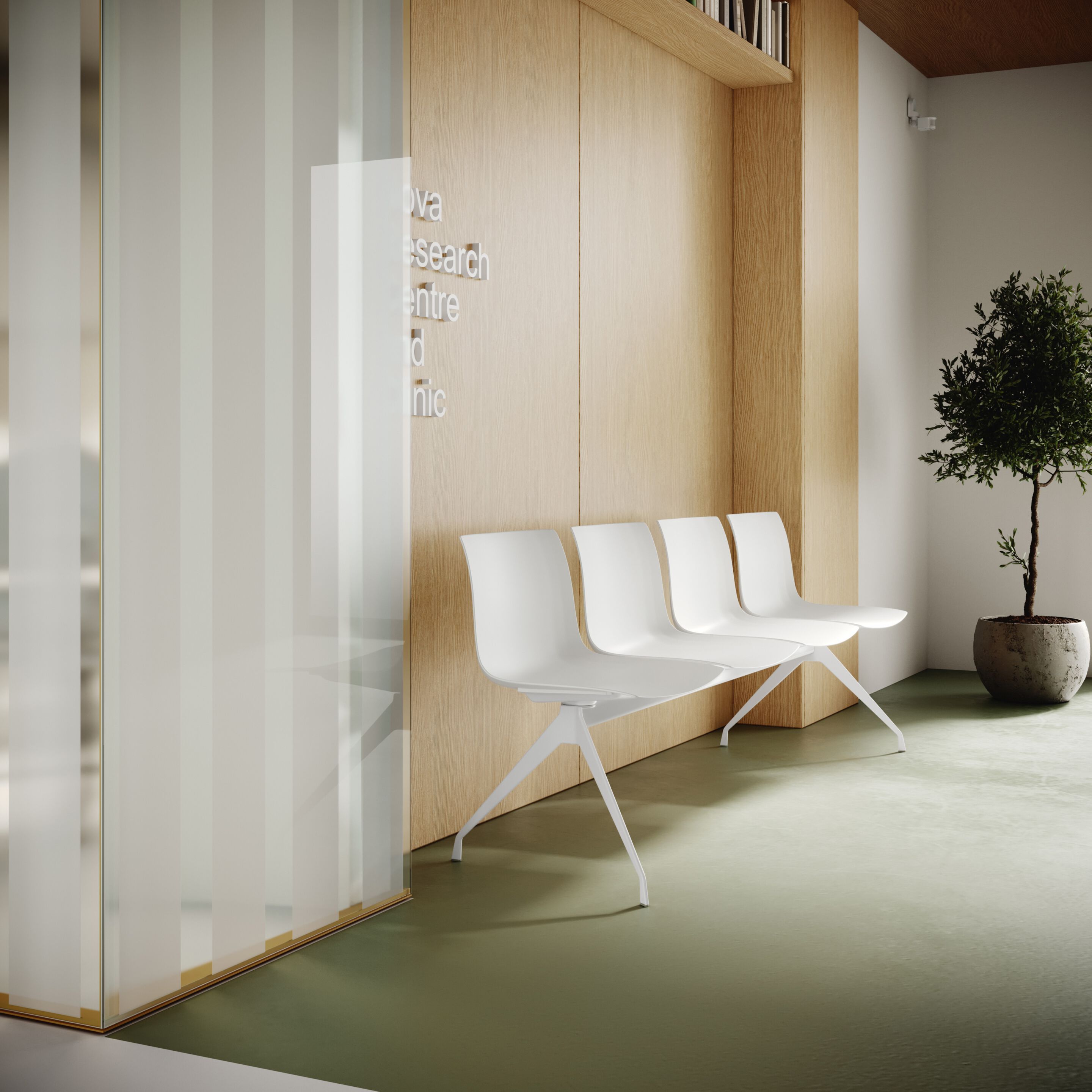 Сиденье на полипропиленовом стержне Arper CATIFA (RE) BENCH ARCH-00139946 - Вид №4