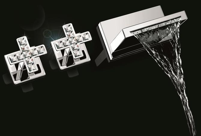 Fir Italia Настенный хромированный излив New playone 90 8549202 - Вид №1