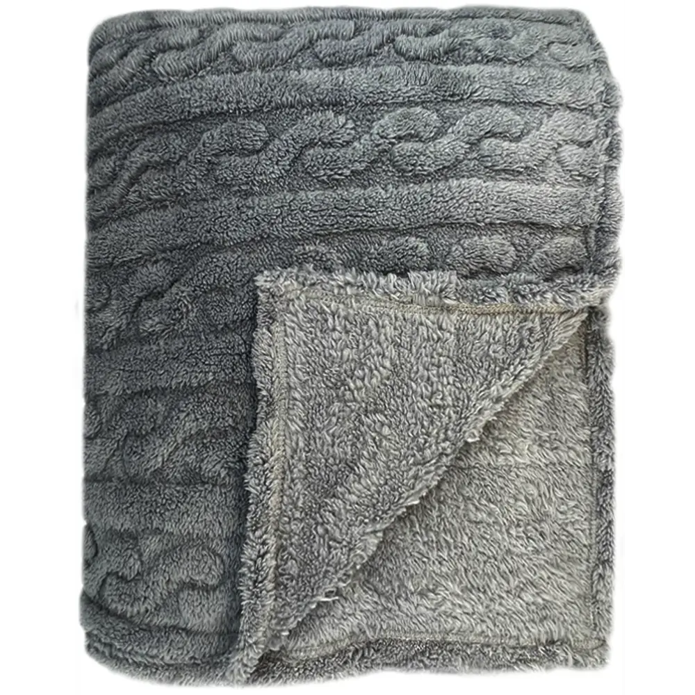 Плед Homely 200x220 см микрофибра цвет серый Ardenza STLM-2032065