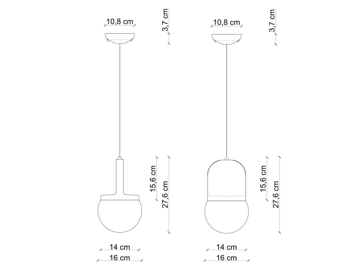 Керамический подвесной светильник FERROLUCE Habea ARCH-00083769 - Вид №6