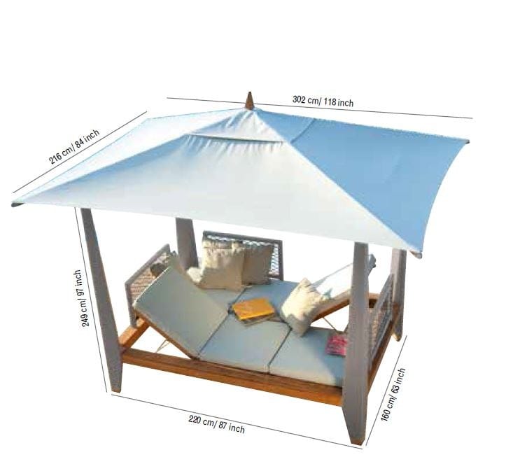 Садовая кровать с балдахином Les Jardins® Zayo ARCH-00081317 - Вид №2