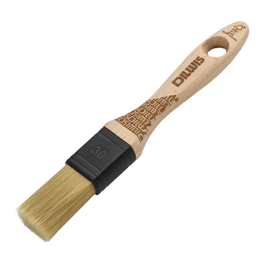 Кисть плоская универсальная 30 мм DILWIS синтетическая щетина STLM-2154739