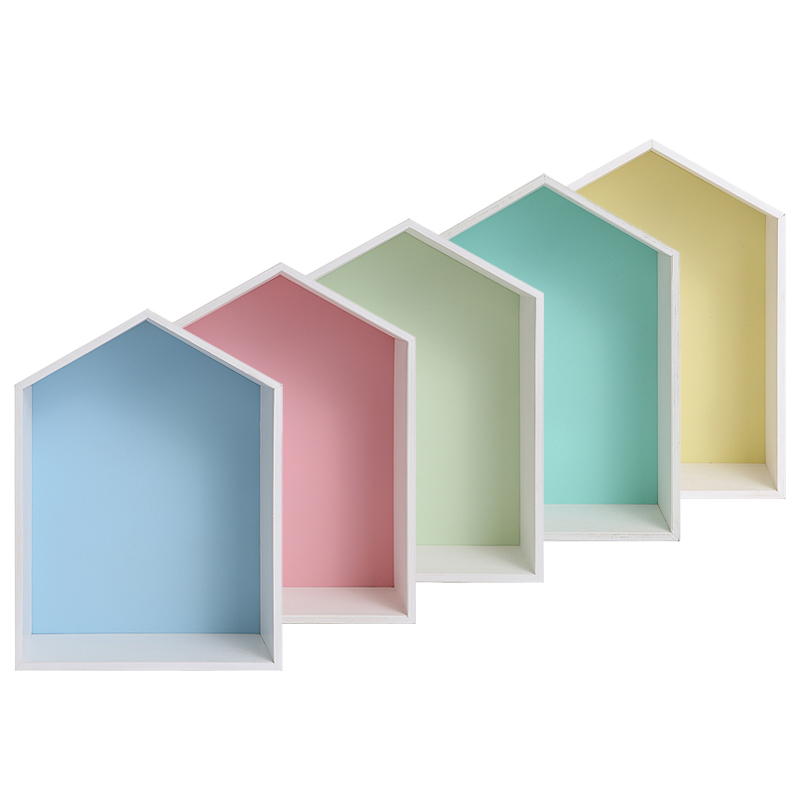 Полка-домик Porto голубой VAMVIGVAM  282238 Белый;голубой Santreyd  - Вид №1