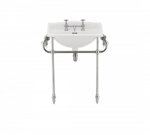 Gentry Home Таз большой белый Victorian Никель GH101055