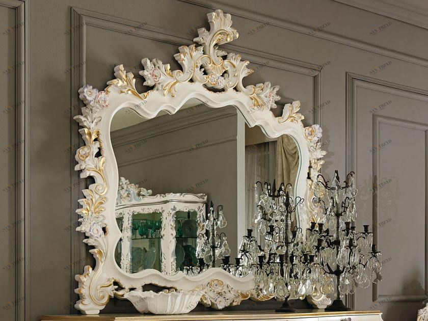 Modenese Gastone Настенное зеркало в стиле барокко в раме Villa venezia sun-id-1467402