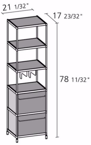 Alias Открытый книжный шкаф Sec sun-id-1507481 - Вид №2
