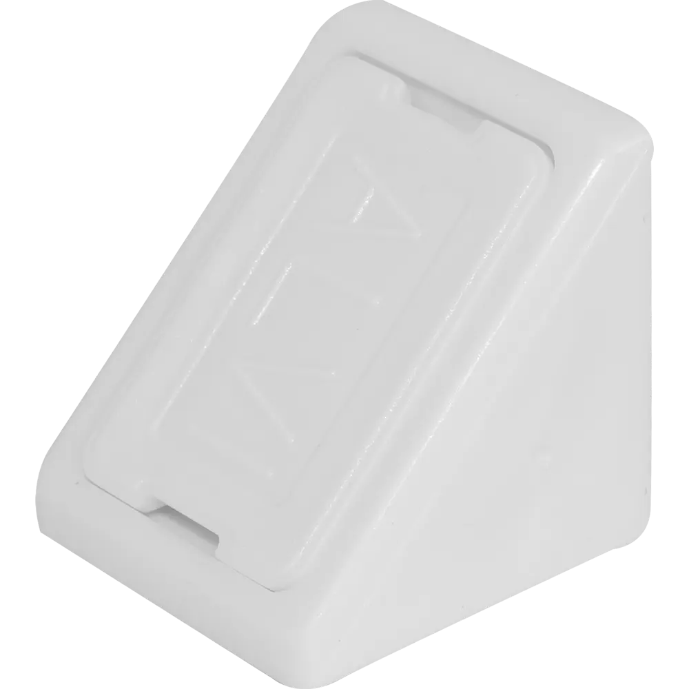 Комплект уголков мебельных с шурупами пластик цвет белый 6 шт Santreyd STLM-2173276