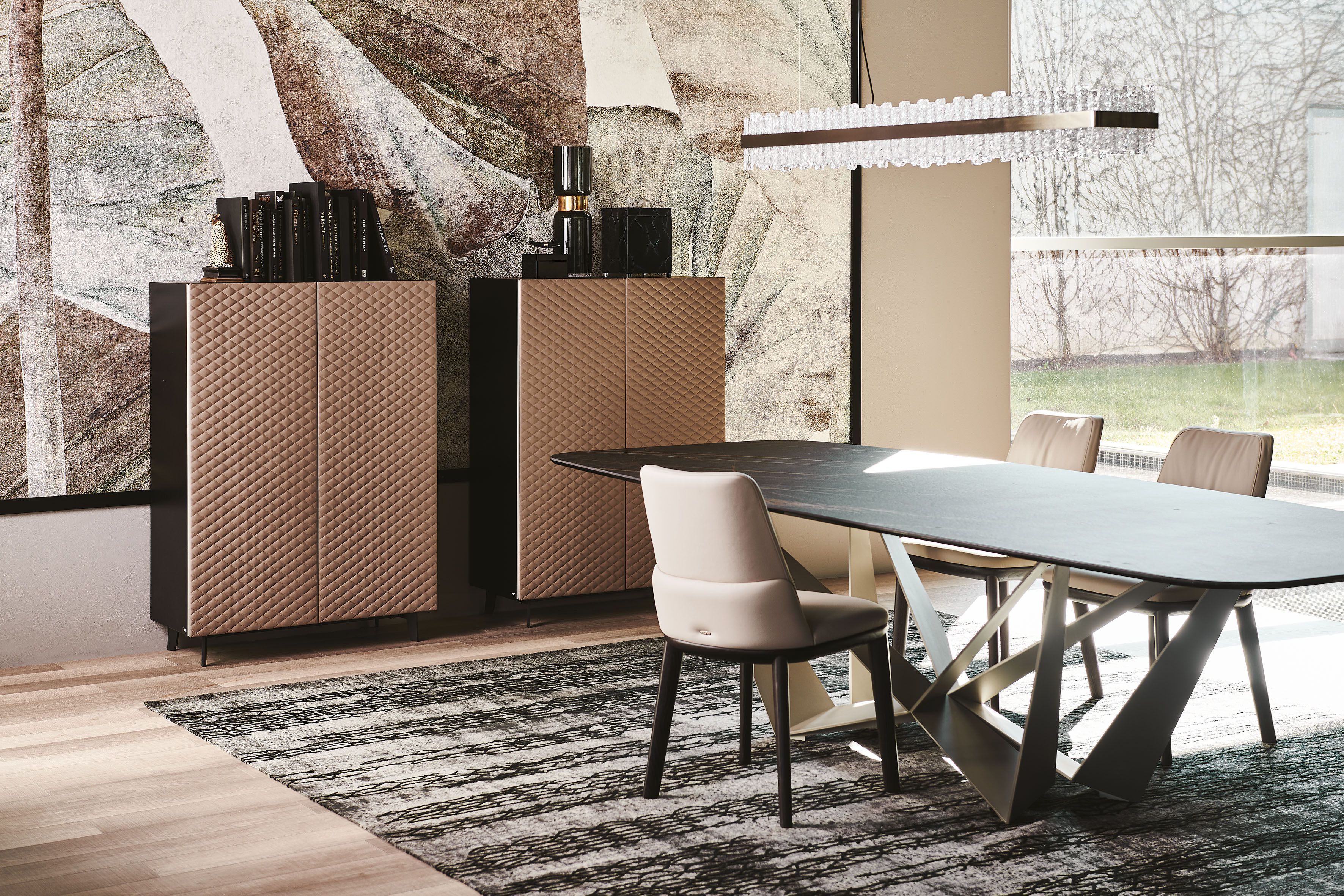 Шкаф с кожаными распашными дверцами Cattelan italia TIFFANY ARCH-00053478 - Вид №6