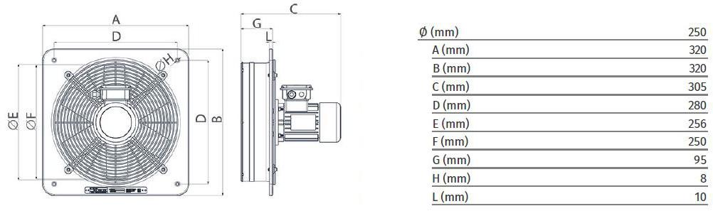 Vortice Осевой вентилятор для потенциально взрывоопасных сред E-atex 40301 - Вид №4