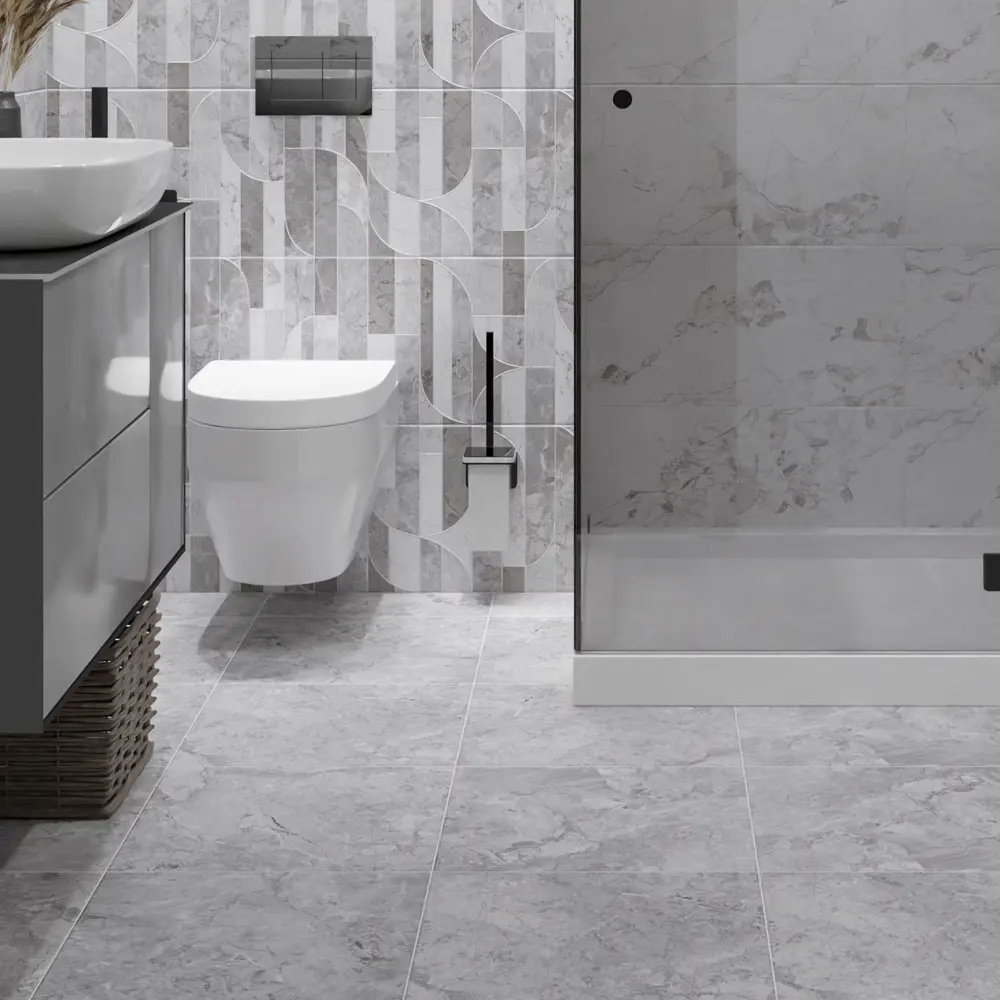 Плитка напольная Azori Misteria Grey 42x42 см 1.23 м² матовая цвет серый STLM-2014888