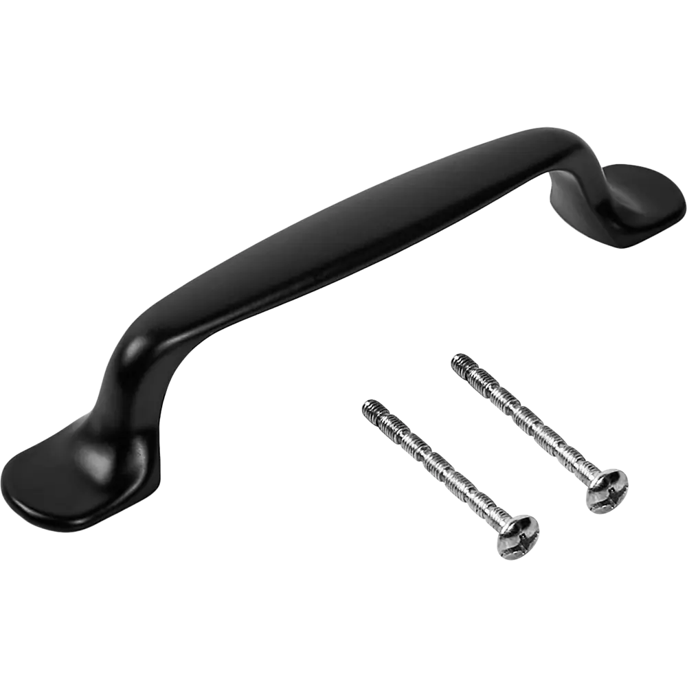 Мебельная ручка-скоба KONSENSA Камо 96 мм матовая черная STLM-2042082 - Вид №3