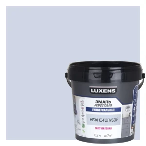 Универсальная эмаль Luxens нежно-голубой 0.9 кг 89345632