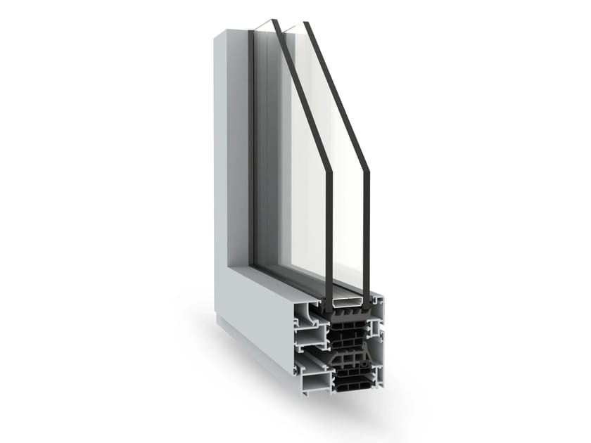 Алюминиевое створчатое окно ALsistem EcoSlim ARCH-00003414