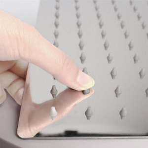 Квадратная душевая головка из нержавеющей стали с кронштейном