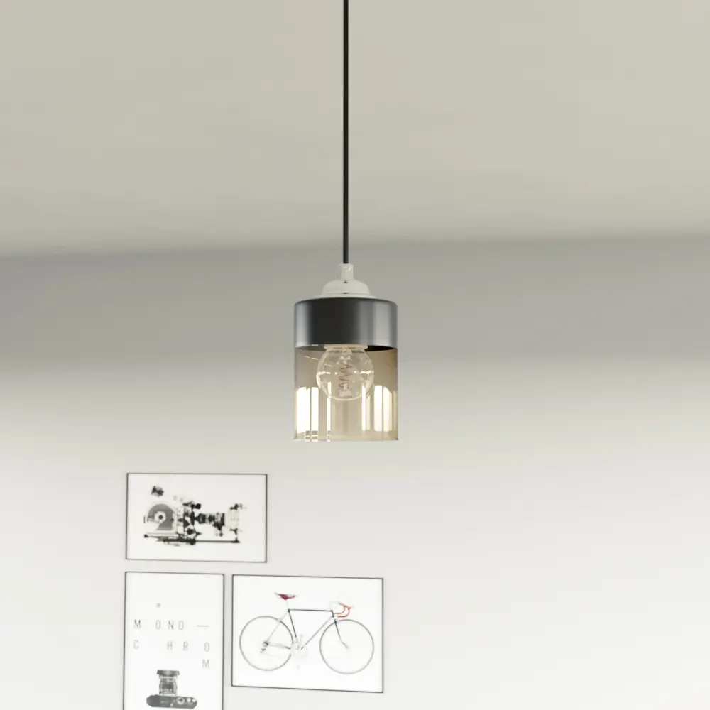 Светильник подвесной KREAFORTA Vereya цвет черный STLM-2123052 - Вид №9