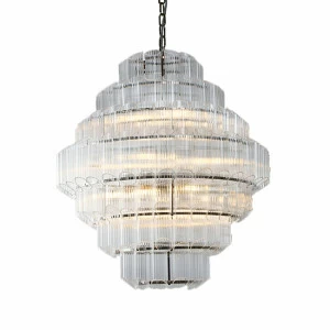 Люстра Vittoria 12A clear от Delight Collection прозрачная KG0769P-12A DELIGHT COLLECTION ДИЗАЙНЕРСКИЕ 247089 Прозрачный
