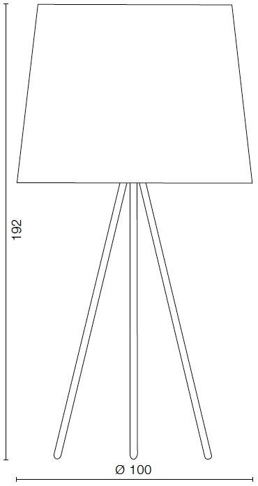 Martinelli Luce Торшер из металла с тканевым абажуром Eva 2270/xg/ne/ne - Вид №8
