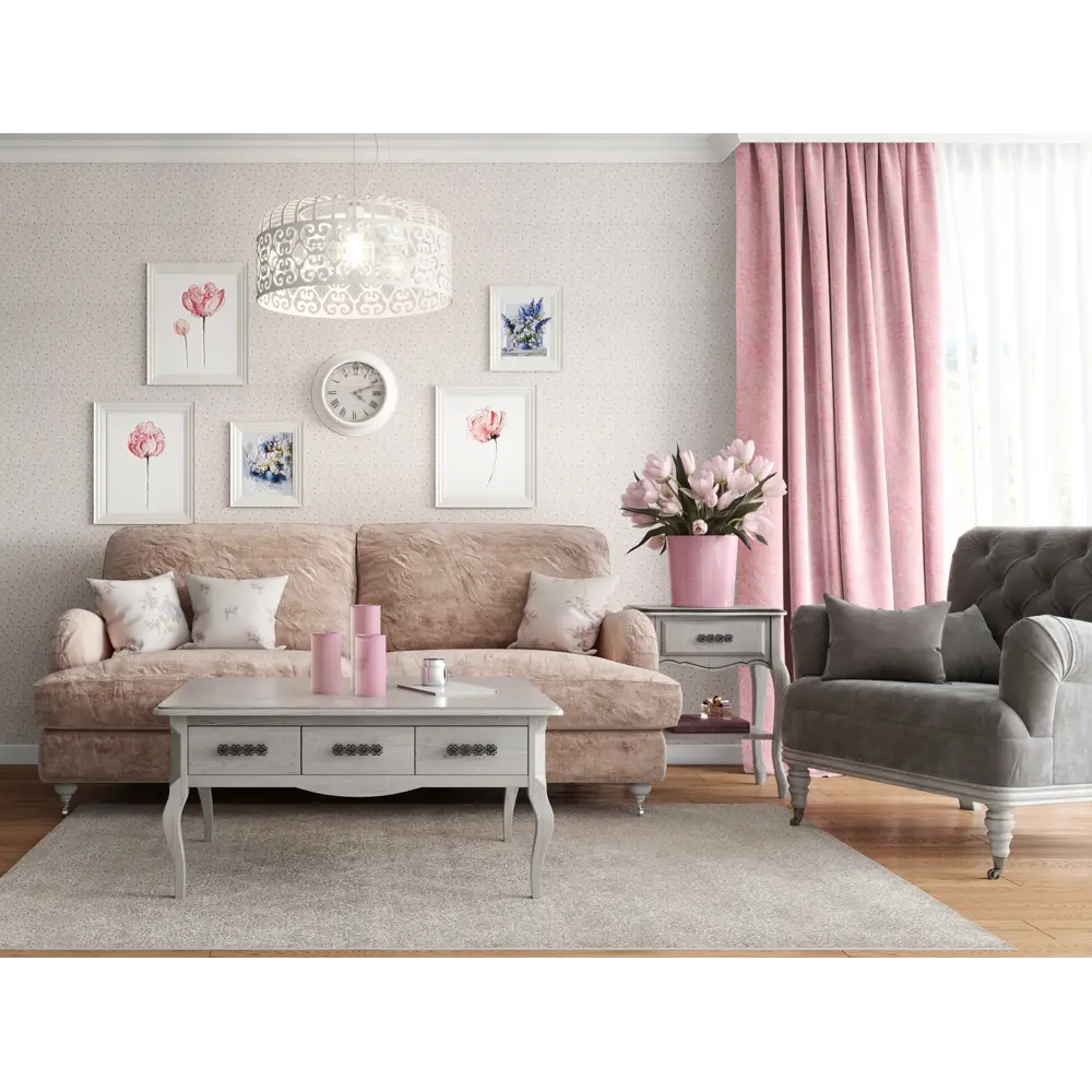 Свеча-столбик «Рустик» 7х13 см, цвет розовый 82018420 STLM-2154089 Santreyd  - Вид №5