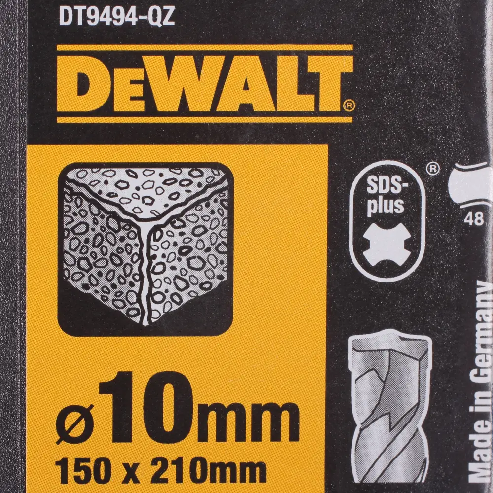 Бур по бетону SDS-plus 10х150х210 мм DeWalt DT9494 81990665 STLM-2090975  - Вид №3