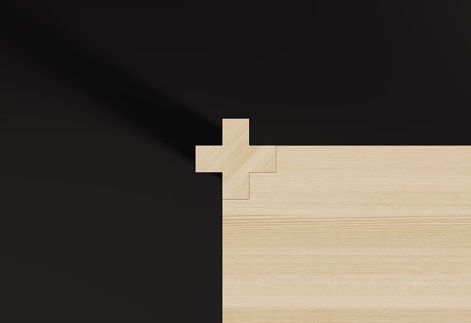 Рабочий стол из массива дерева Citterio инкрустация ARCH-00147443 - Вид №1