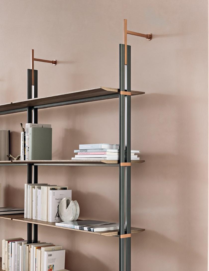 Bonaldo Модульный настенный книжный шкаф из дерева sun-id-1369430 - Вид №2