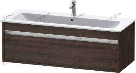 KT642105353 Ketho Тумбочка подвесная Каштан темный, декор Duravit