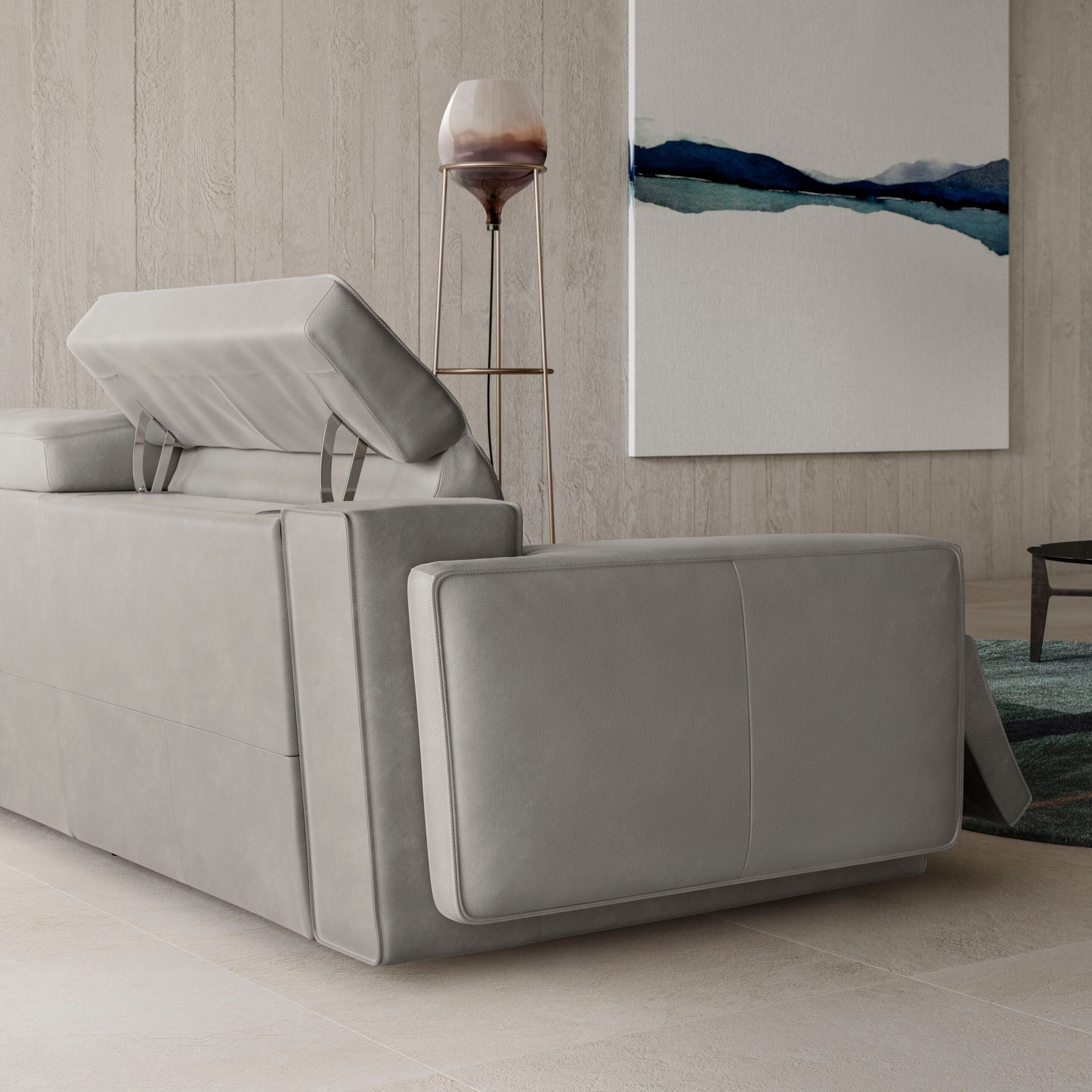 Угловой диван с откидной спинкой из ткани Natuzzi Italia IAGO ARCH-00131625 - Вид №6