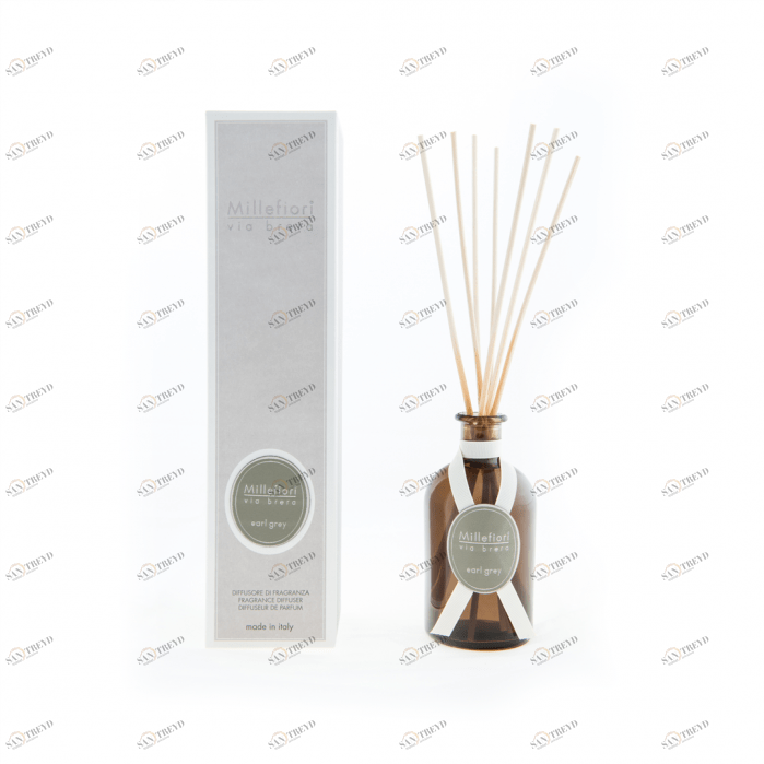 Диффузор с палочками 100мл "Бергамот" Earl grey MILLEFIORI MILANO БЕРГАМОТ 267457 Белый 