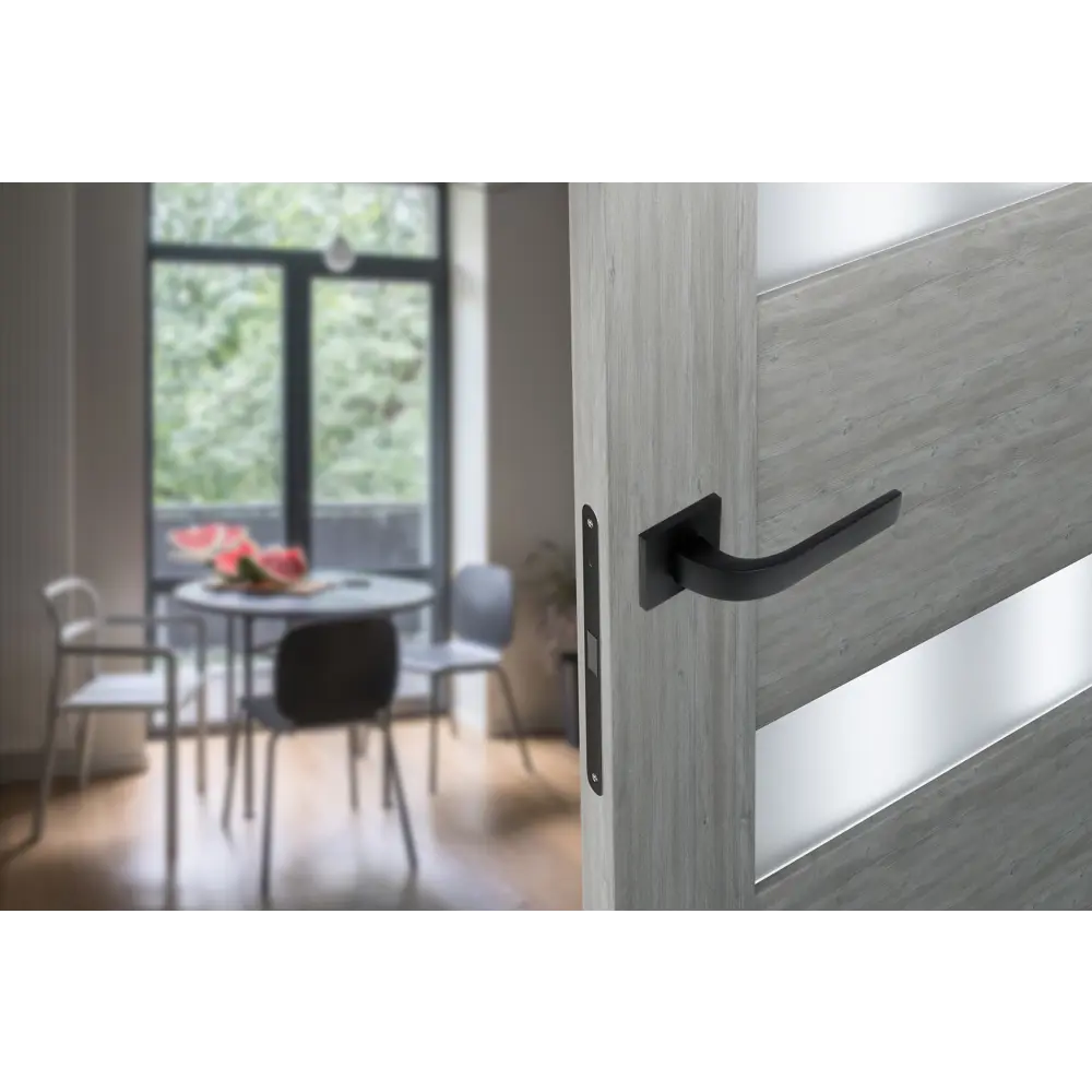 Дверные ручки Edson EDS-126H-Q2 на розетке, черные 85170402 STLM-0059397 - Вид №7