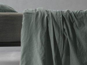 Двухслойная простыня из хлопчатобумажной вуали