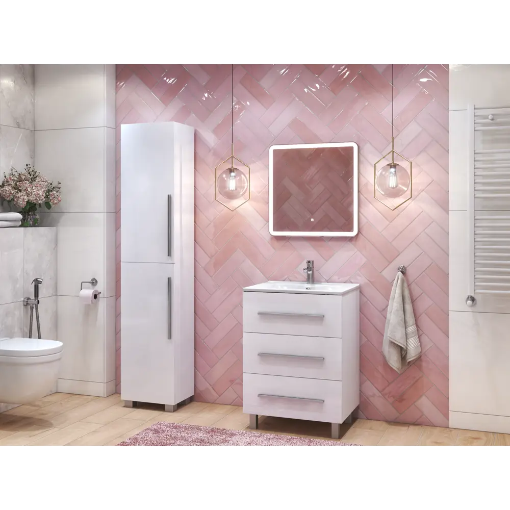 Пенал для ванной Vigo Yuma 189.2x40 см цвет белый STLM-2003077 - Вид №5