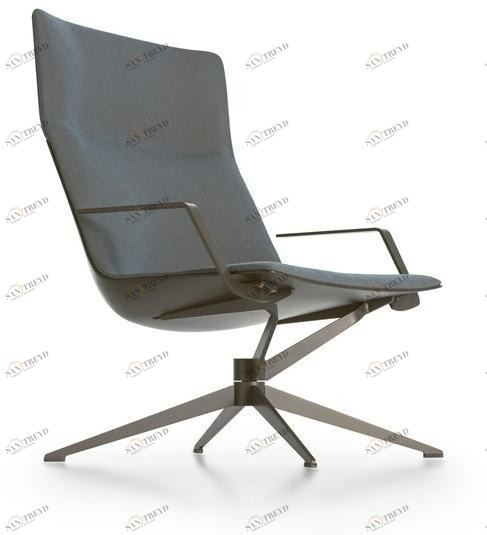 MDF Italia Кресло из ткани с 4 спицами и высокой спинкой Neil sun-id-1482969