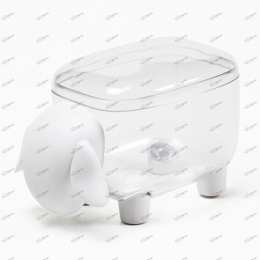 Контейнер для мелочей Sheepshape, белый с прозрачной крышкой Qualy QL10259CLWH