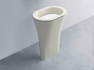 AMLA65-TL+AMPILO-BL+AMCOLO-PM Раковина Amedeo Ovale отдельностоящая cielo Enjoy + Amedeo