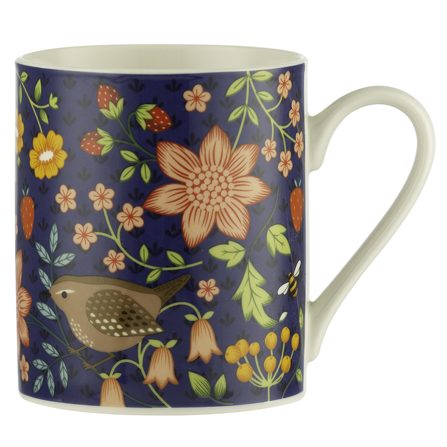 P_0059.292BL Кружка wild flower 380 мл синяя Price&Kensington 