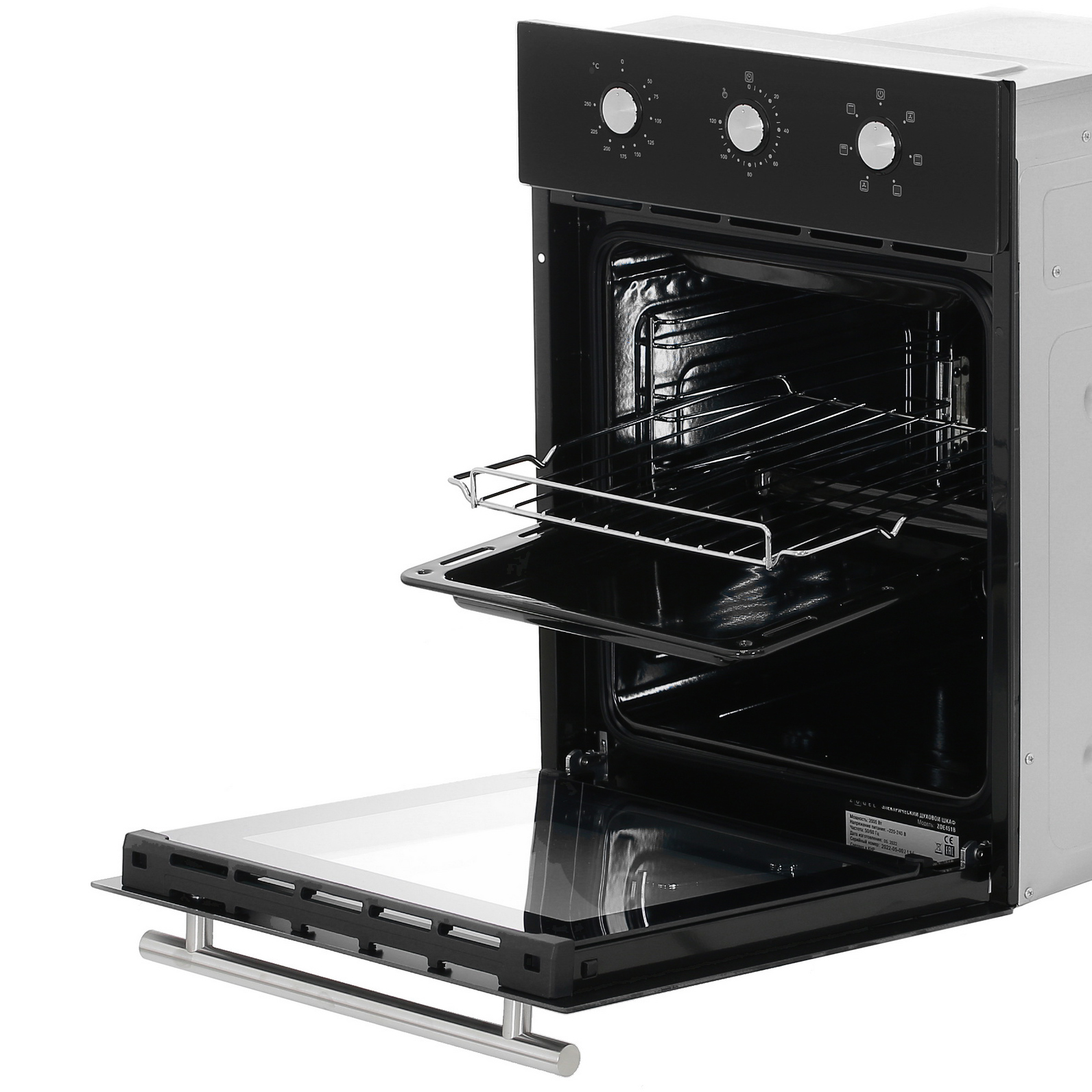 5361910 Электрический духовой шкаф ZUGEL ZOE451B черный STDN-0025857 - Вид №5