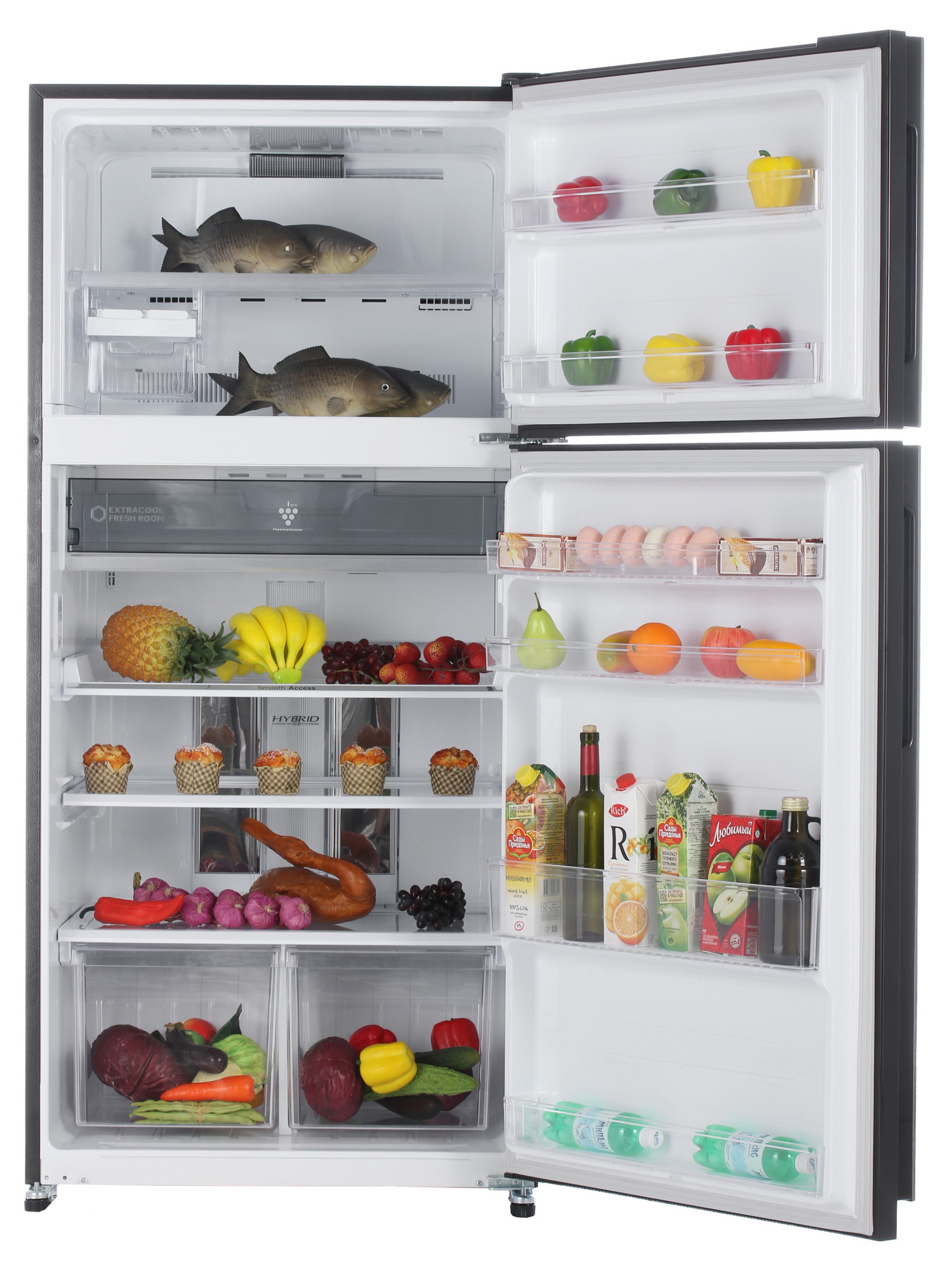 7919025 Холодильник с морозильником   Sharp SJXE55PMSL серебристый STDN-0009768 - Вид №9