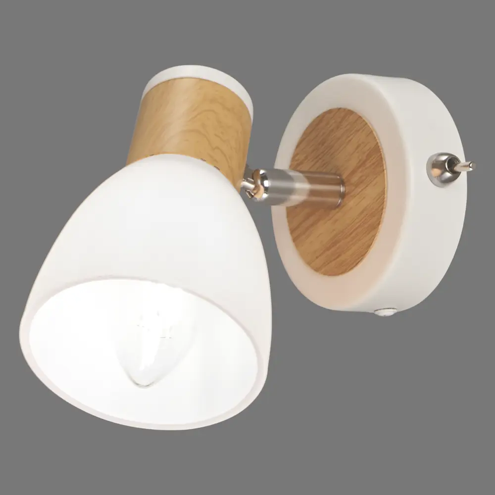 Спот поворотный Бутон 1 лампа E14 2 м² цвет сосна TDM ELECTRIC STLM-2175042 - Вид №2