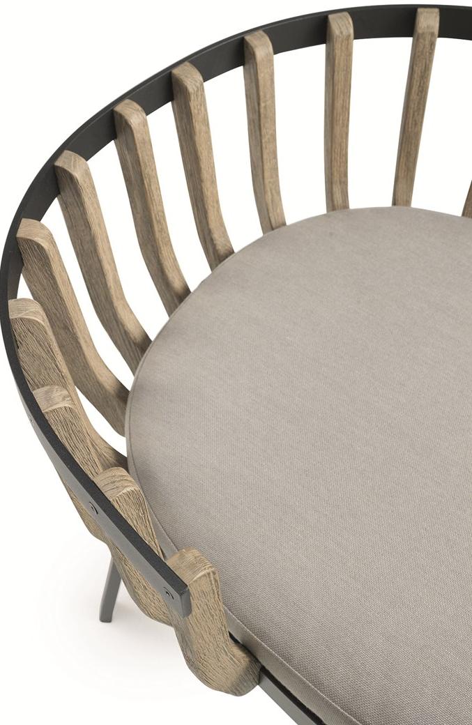 Ethimo Садовый стул из тика с подлокотниками Swing Swpd05 - Вид №4