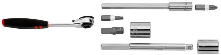 Würth Набор универсальных мини-гаечных ключей 1/4 Assortimenti chiavi a bussola 09651123 - Вид №2