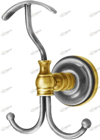 Крючок тройной MIGLIORE Mirella ML.MRL-M032.crdo хром/золото 