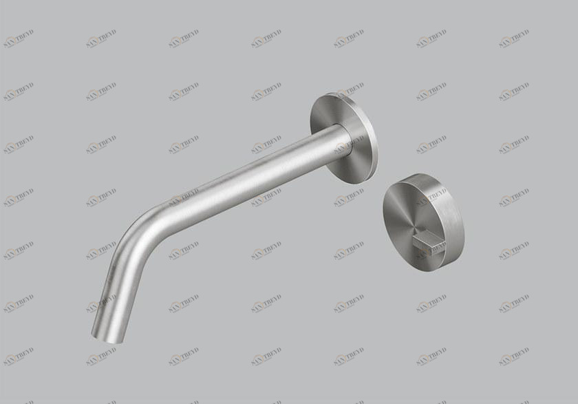 Quadrodesign Смеситель для умывальника из нержавеющей стали настенный Q sun-id-1394387