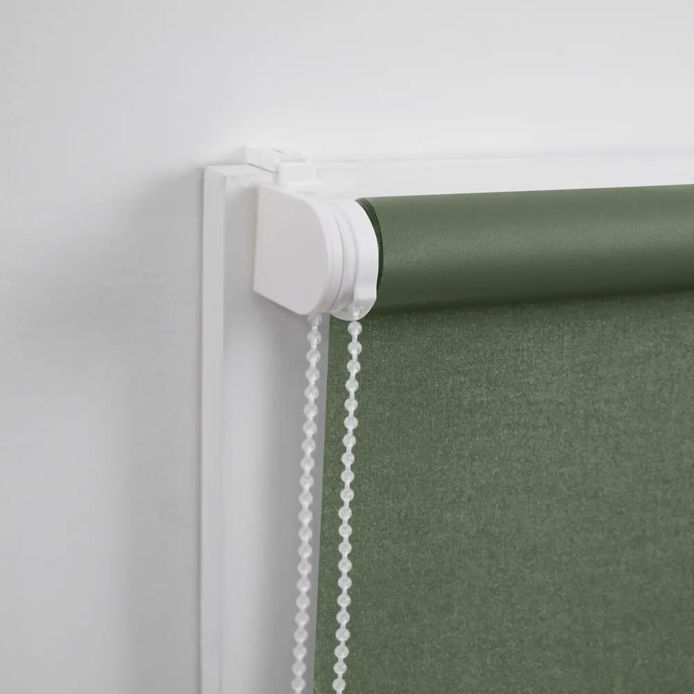 Штора рулонная блэкаут KREAFORTA Karelia 80x160 см зеленая STLM-2157593 - Вид №4
