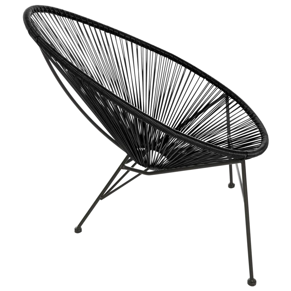 Стул садовый плетёный Acapulco 720x870x800 мм чёрный Santreyd STLM-2049820 - Вид №4