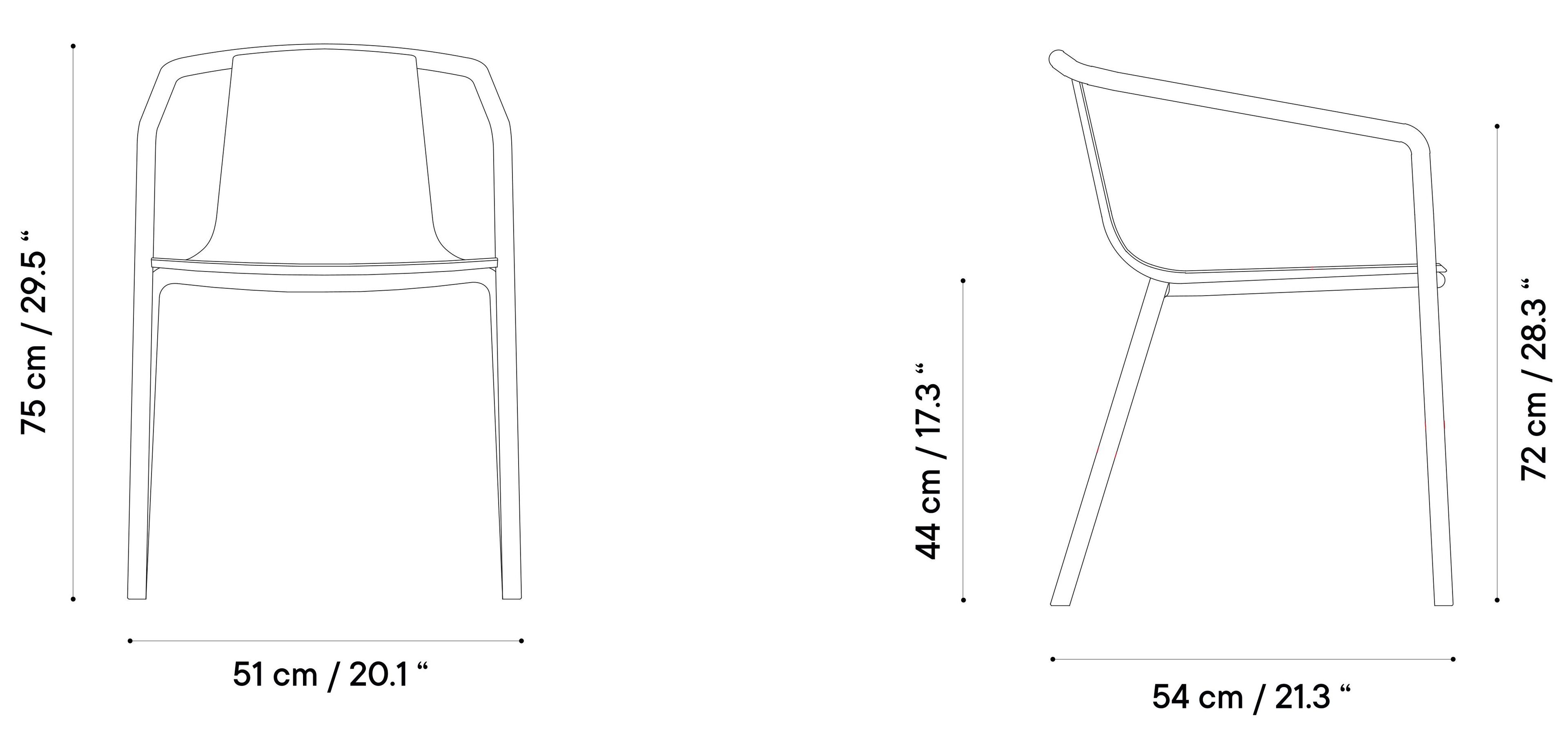 Алюминиевый штабелируемый стул с подлокотниками iSimar Cadiz ARCH-00044152 - Вид №7