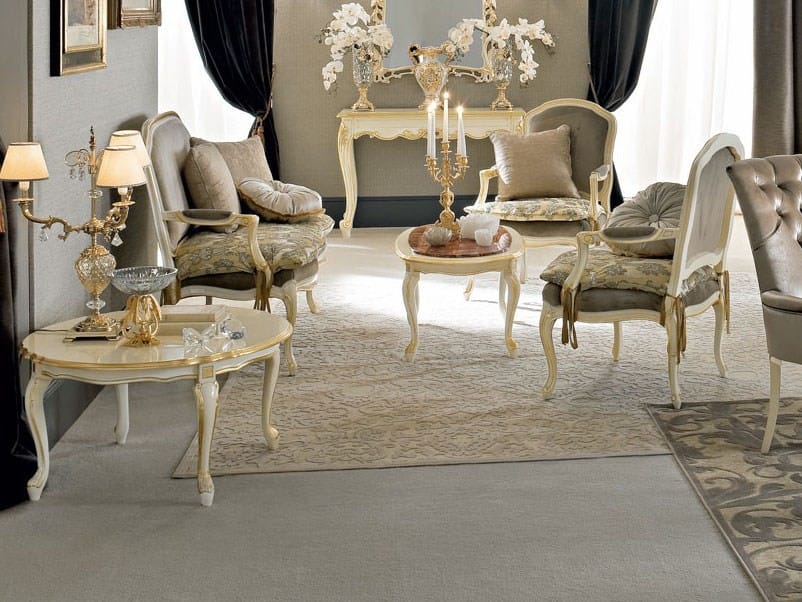 Низкий овальный журнальный столик Modenese Luxury Interiors Casanova ARCH-00050360 - Вид №2